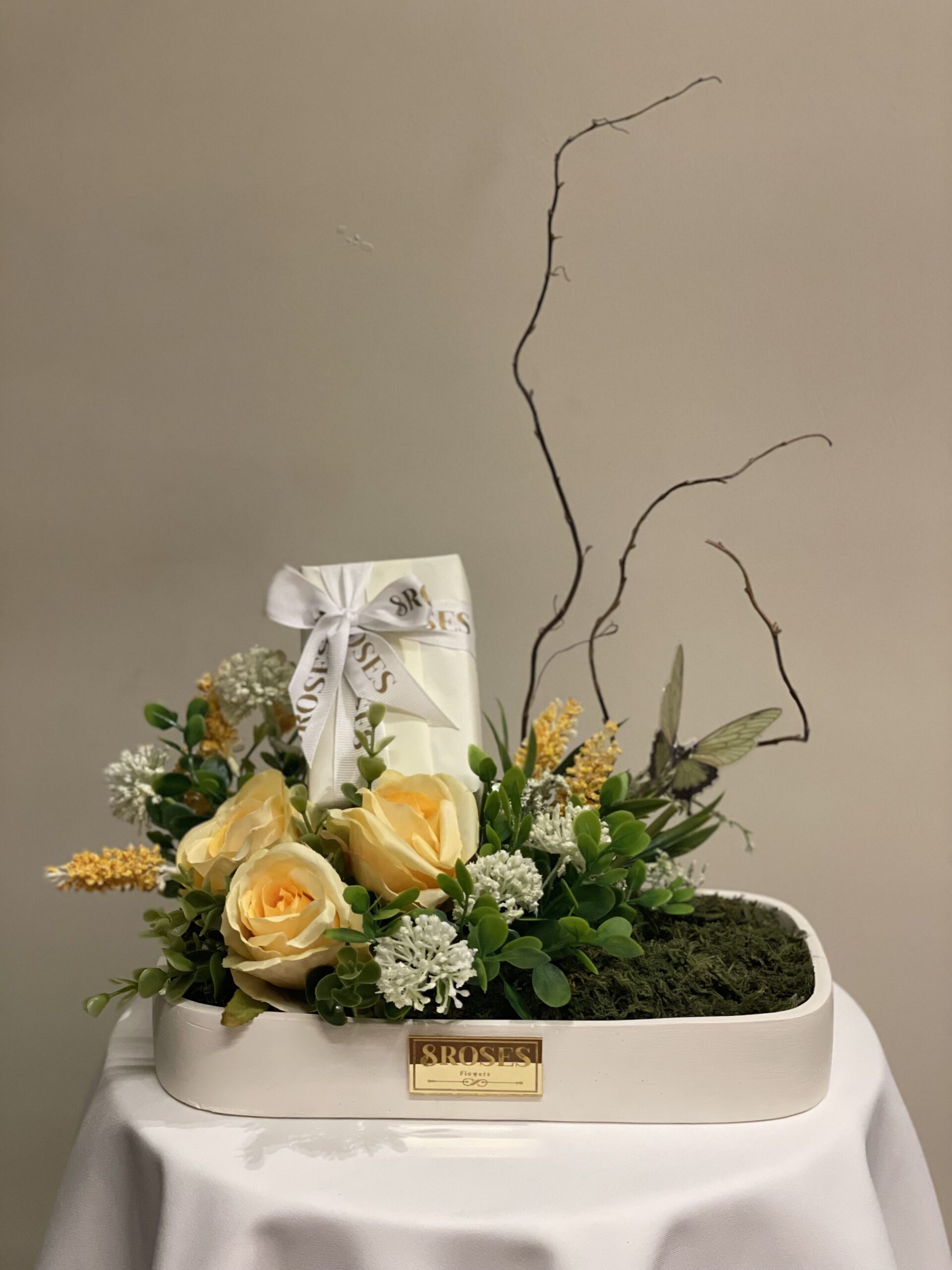 Code R062 صينية ورد صناعي