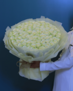 بوكيه ملاك – 100 وردة جوري