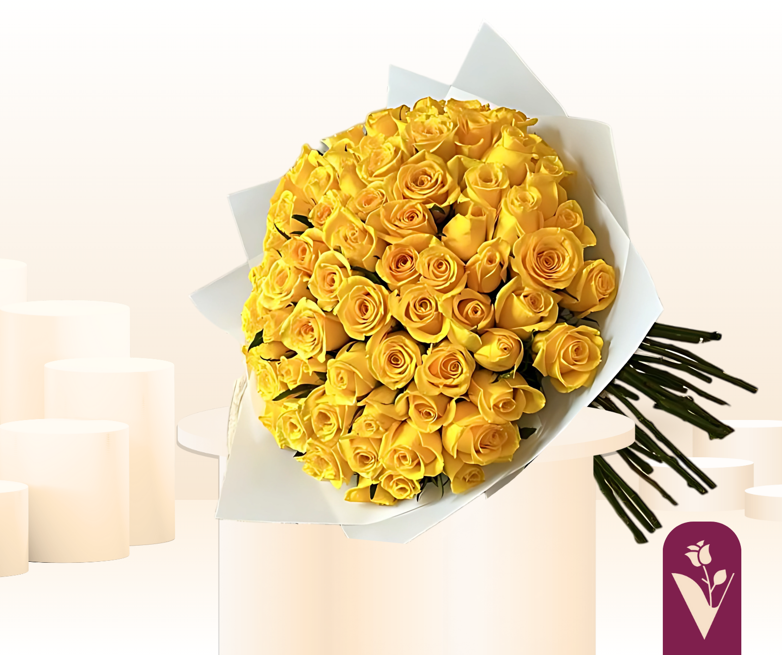 باقه ورد جوري اصفر